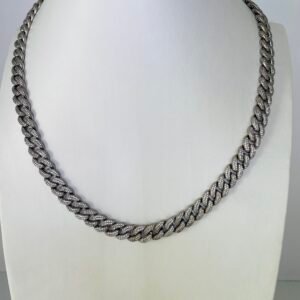 Cadena cubana Plata .925